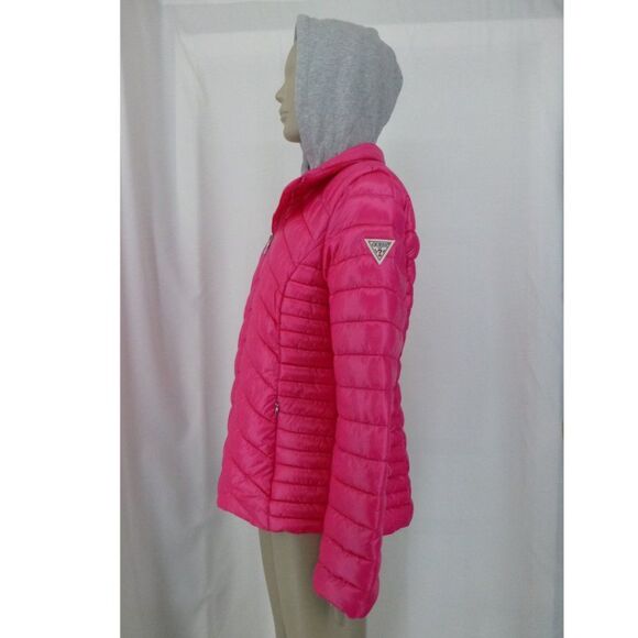GUESS Packable Hooded and Quilted Puffer Jacket - Picture 4 of 16